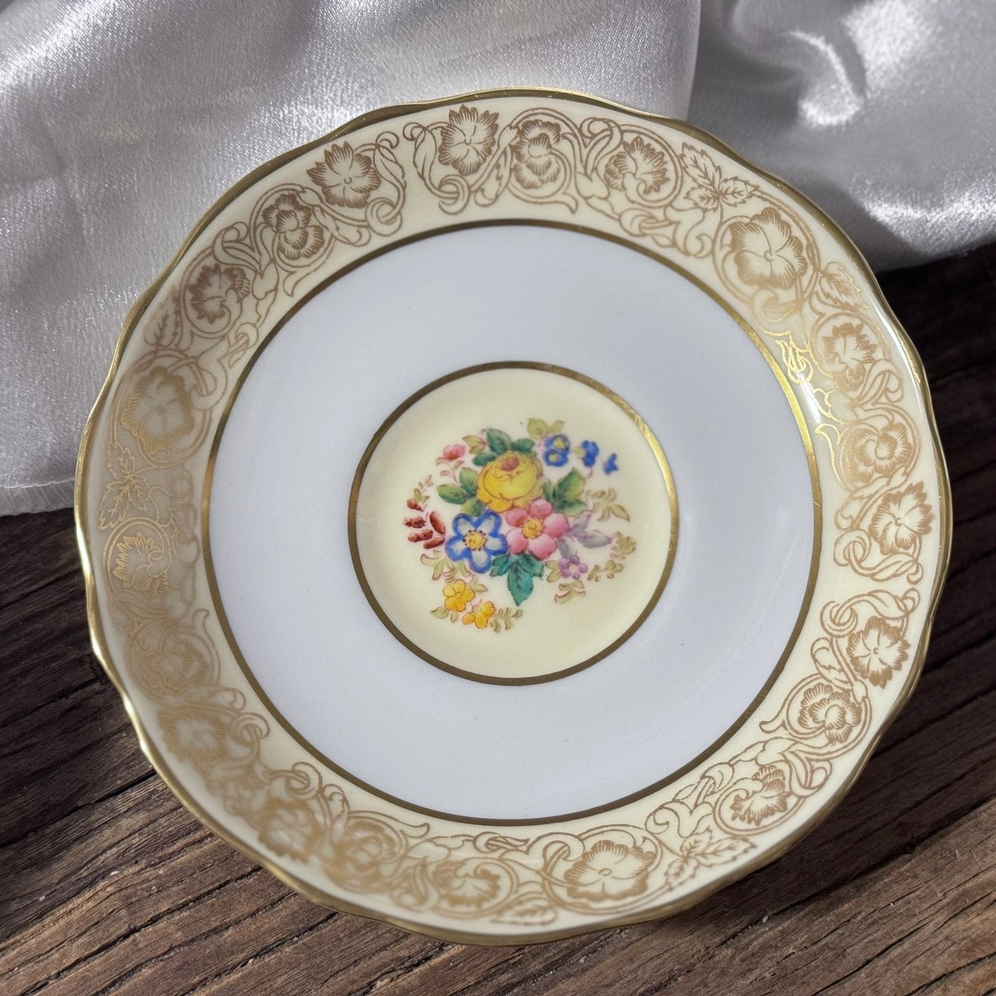 Hammersley Gold Lace Tea Cup and Saucer
