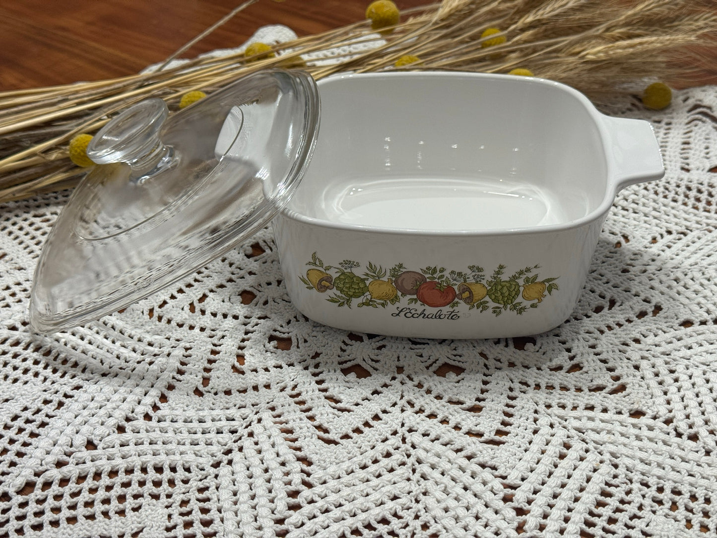 Corning Ware L'Echalote Spice of Life Casserole Dish