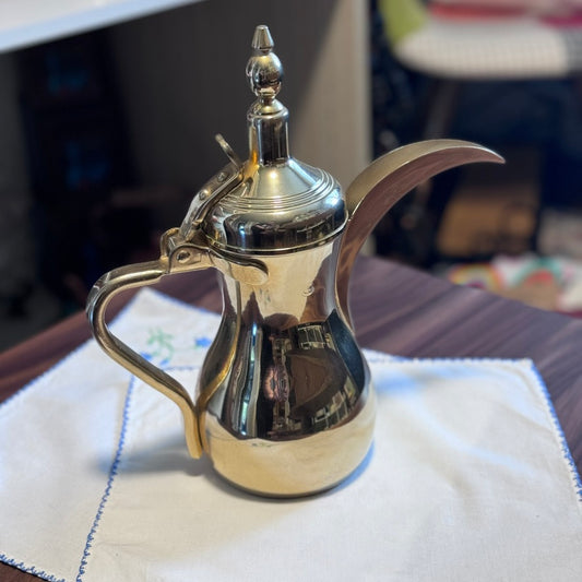 Vintage Arabic Stainless Steel Dallah Style Coffee Pot/Carafe