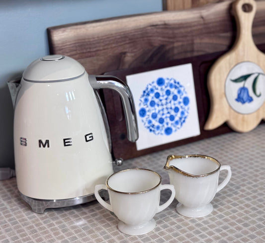 Fire King Milk Glass Cream & Sugar Set