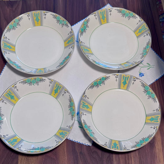 Wedgwood Devonshire Green/Yellow/Grey Bowls