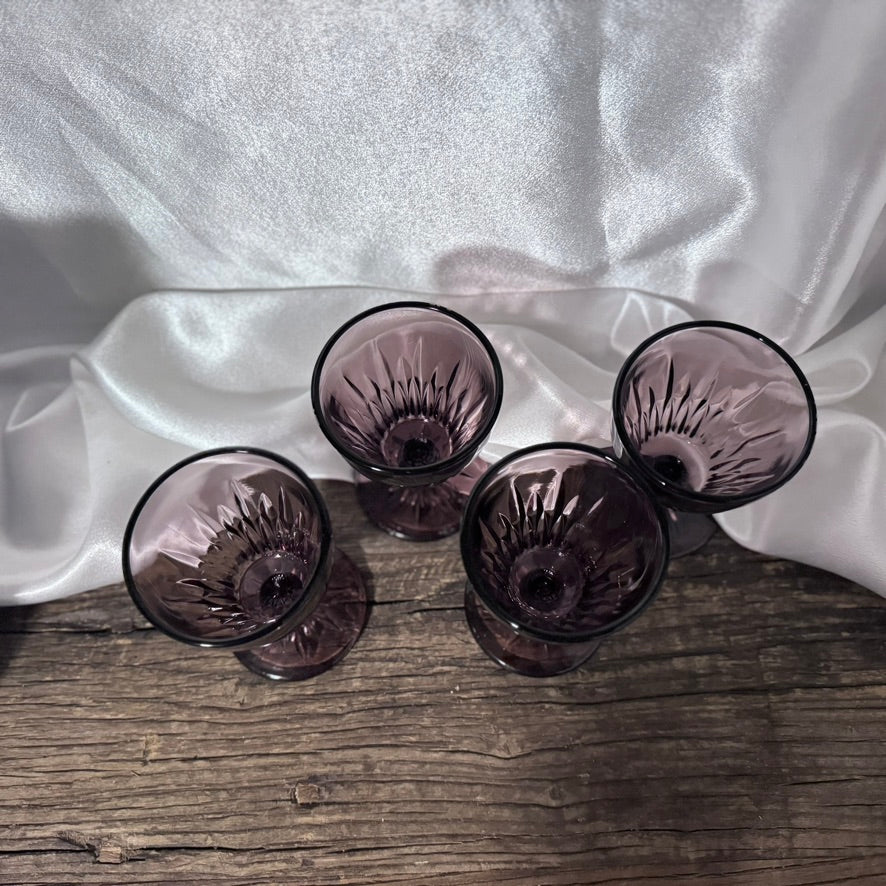 Hazel Atlas Moroccan Amethyst Glasses