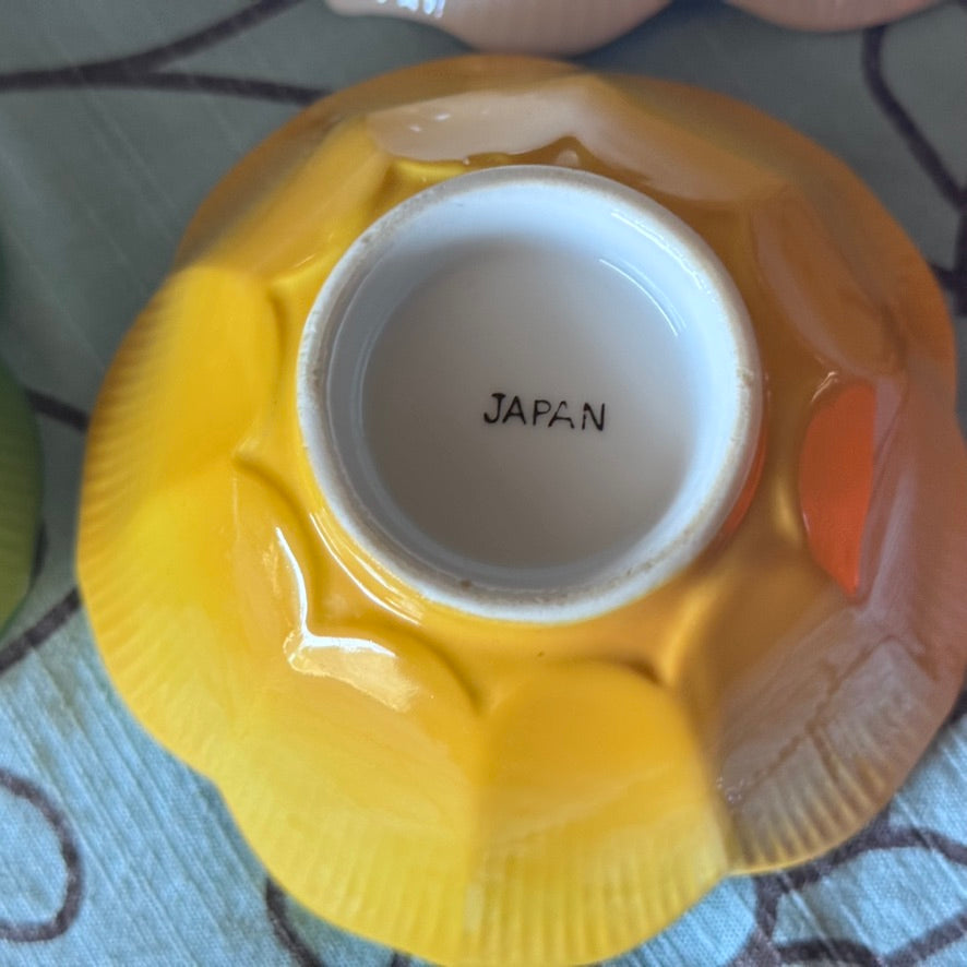 Vintage Lotus Rice Bowls