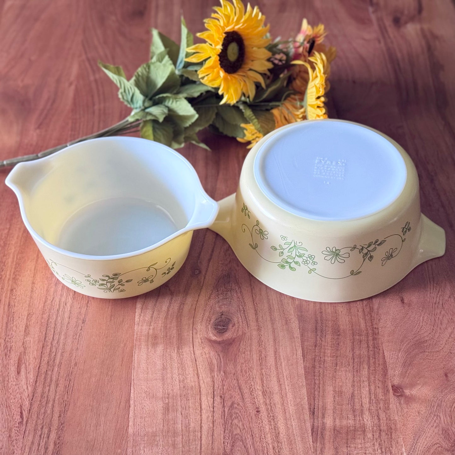 Pyrex #474 & #475 Shenandoah Cinderella Casserole Dishes
