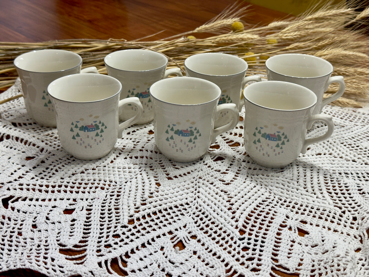 Sango Indonesia Home Sweet Home 1987 Mugs