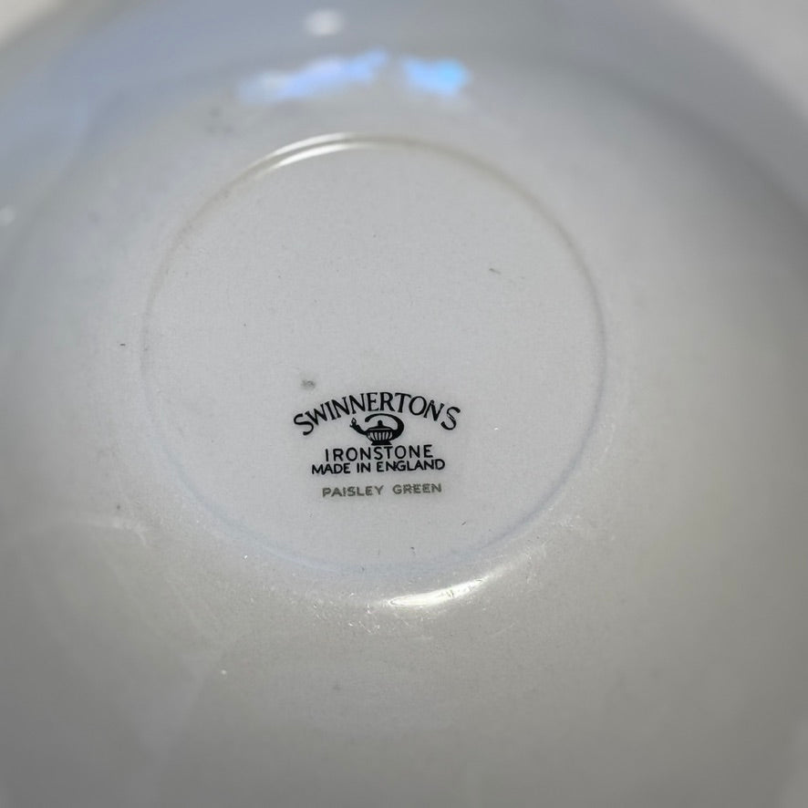 'Paisley Green' Swinnertons Soup Bowls