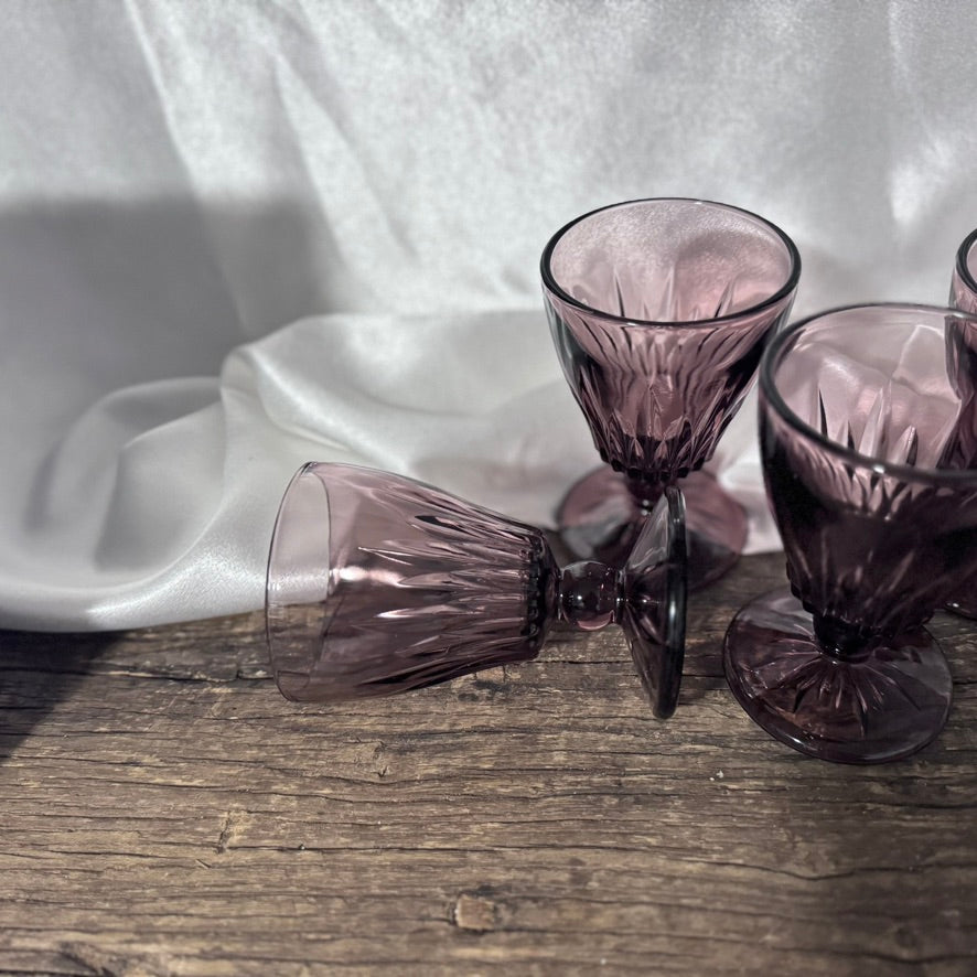 Hazel Atlas Moroccan Amethyst Glasses