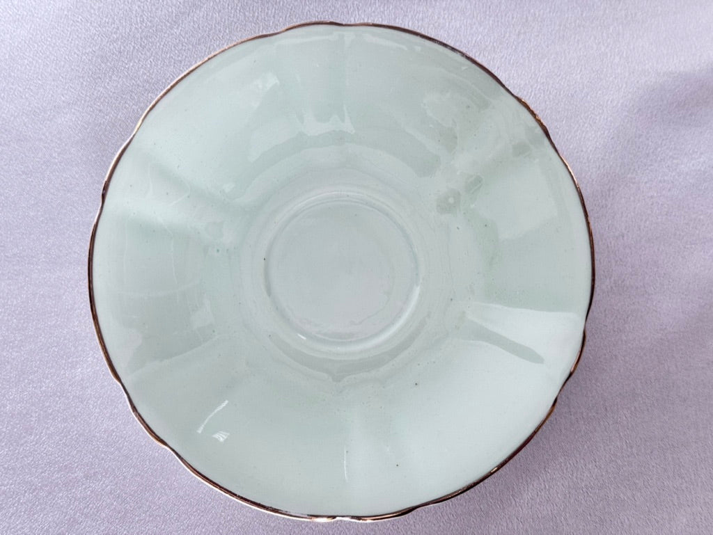 England Teacup & Saucer - pale green