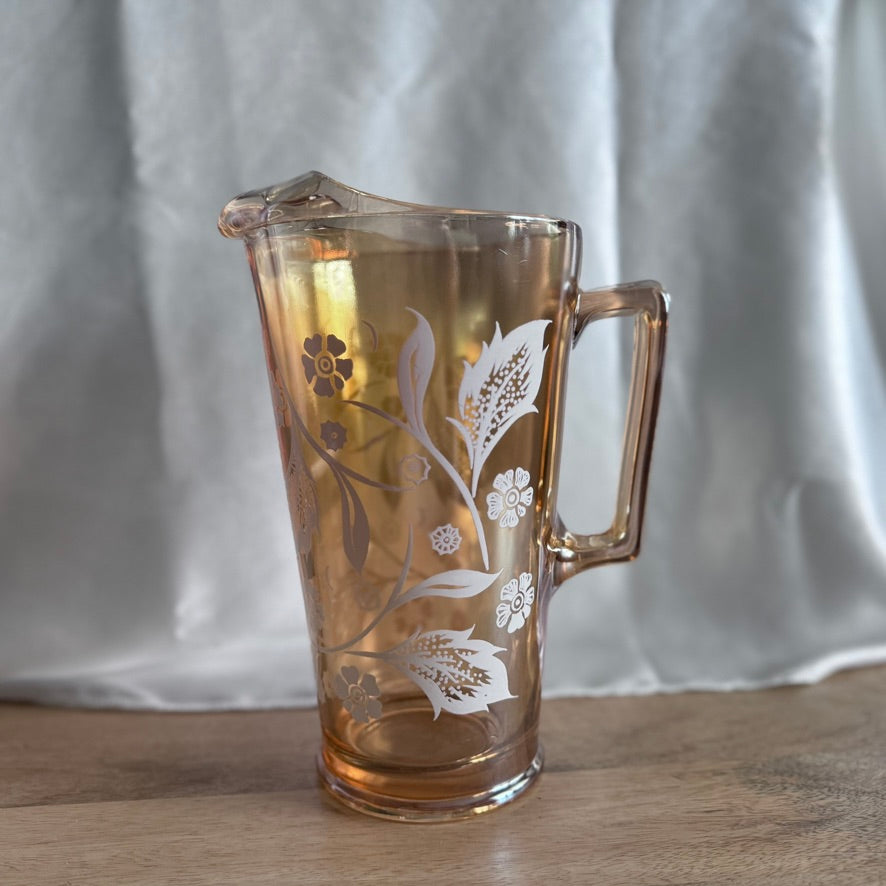 Jeannette Marigold Glass Pitcher