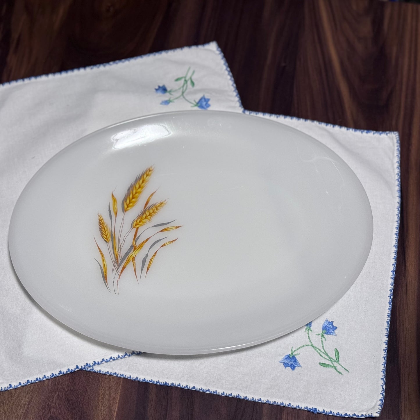 Fire King Golden Wheat Oval Serving Platter