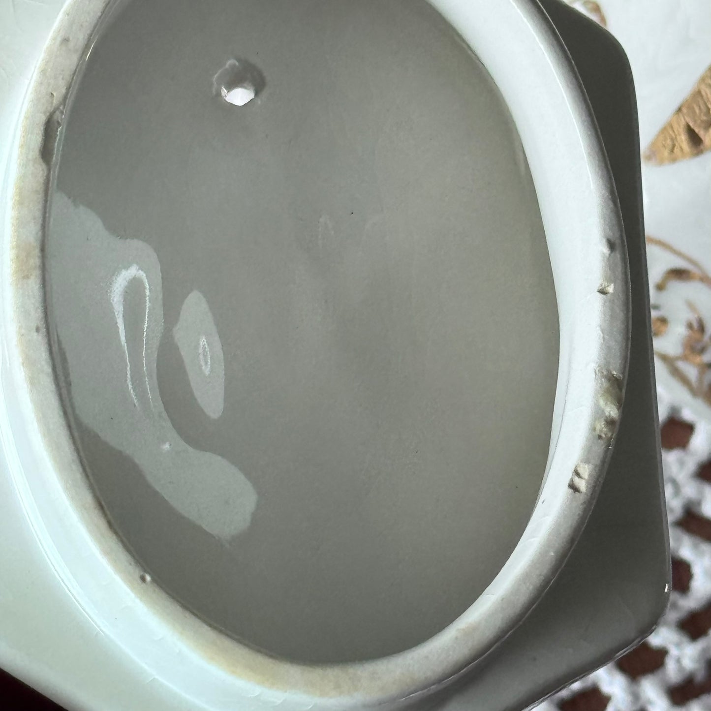 WOOD & SONS White & Gold Teapot