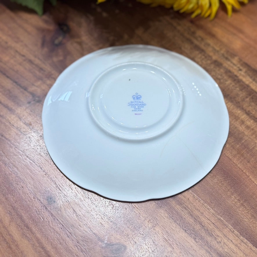 Royal Standard Pansy/Rose Teacup & Saucer