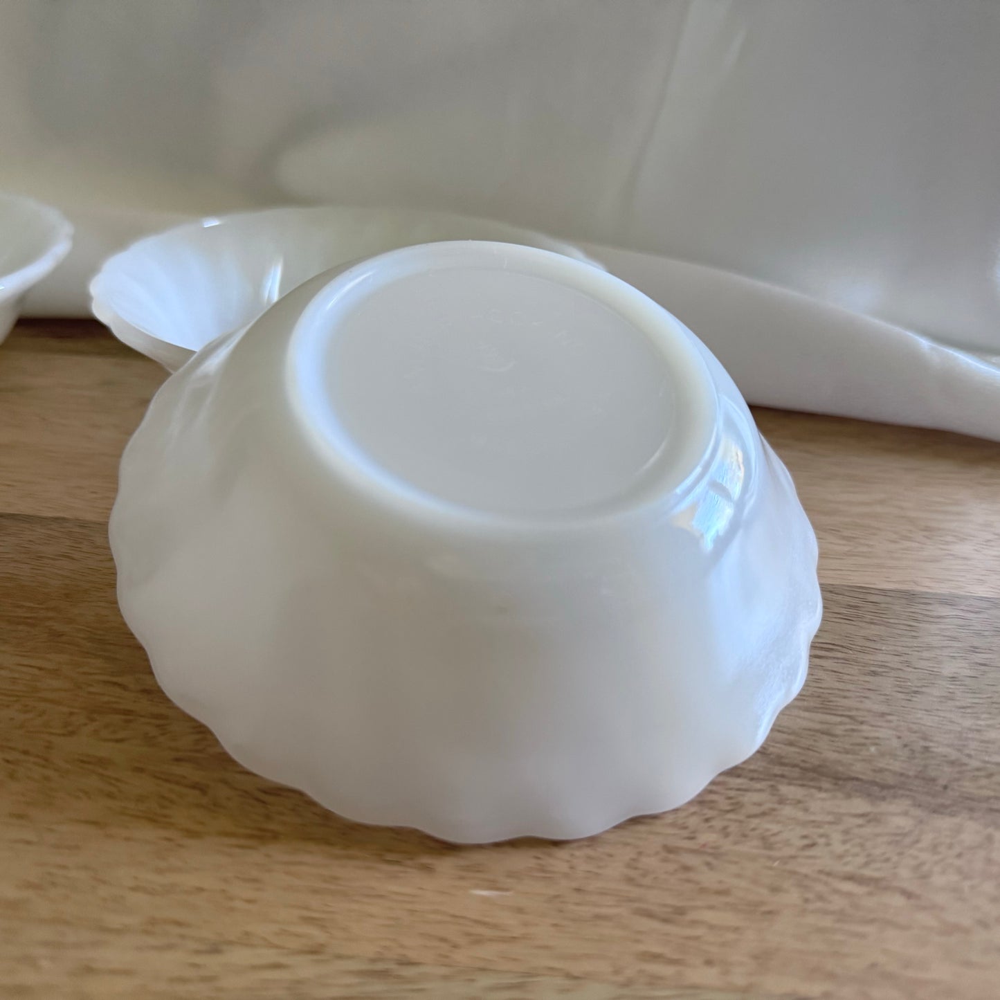 Anchor Hocking Milk Glass Dessert Bowls
