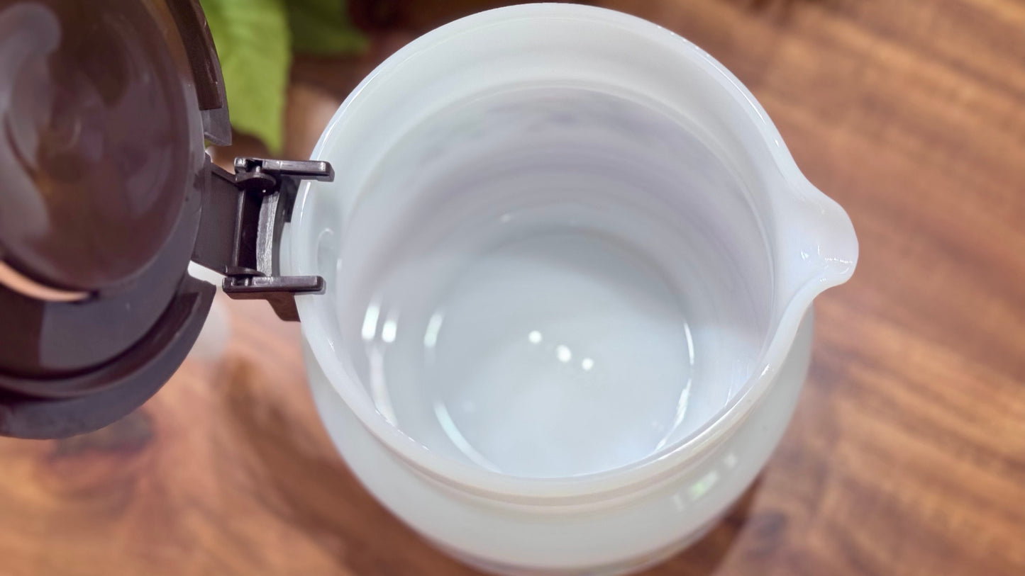 Arcopal France 'Victoria' Milk Glass Coffee Carafe