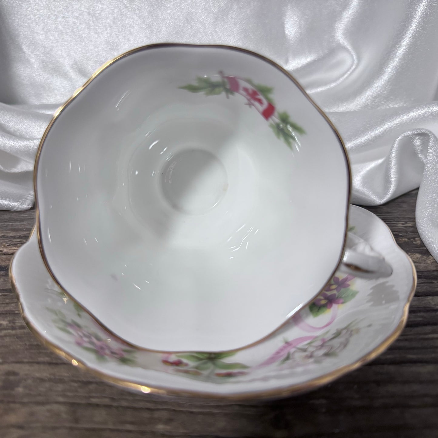 Royal Albert Canadian Emblems Teacup and Saucer