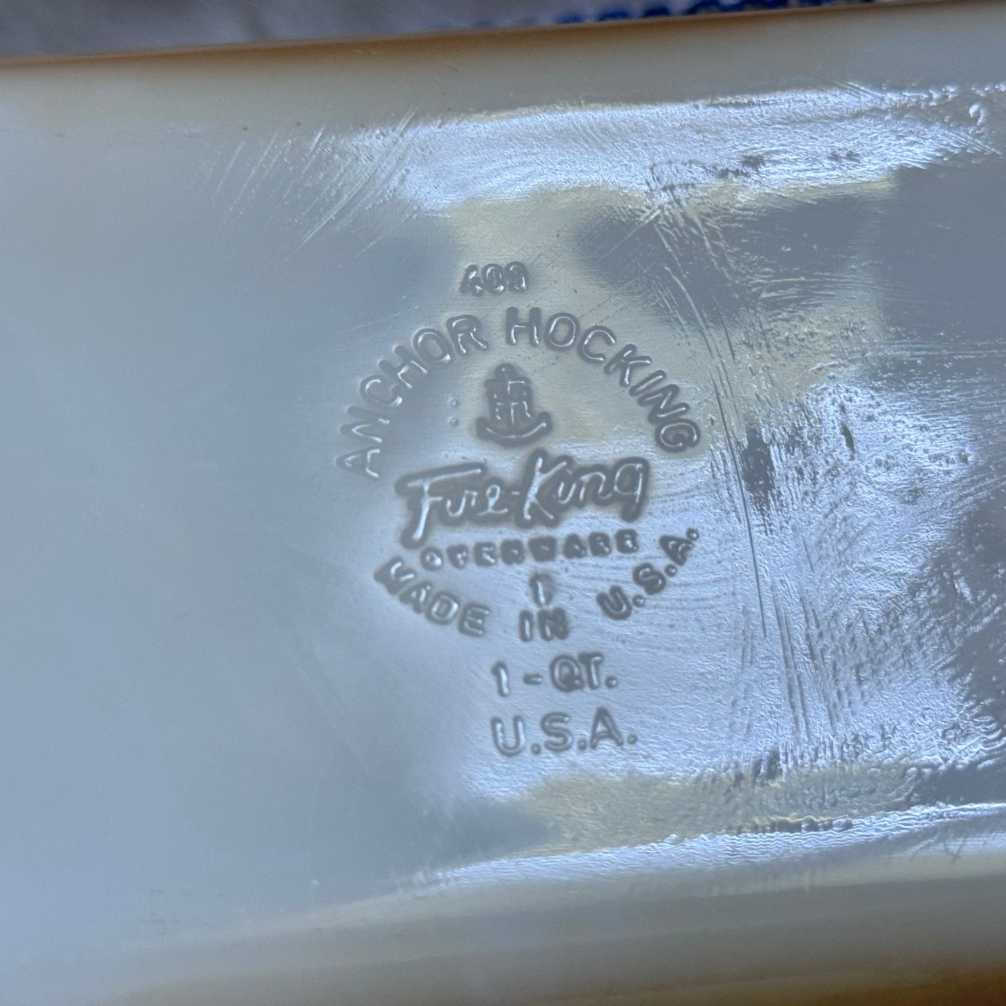 Fire-King 1 QT Loaf Pan