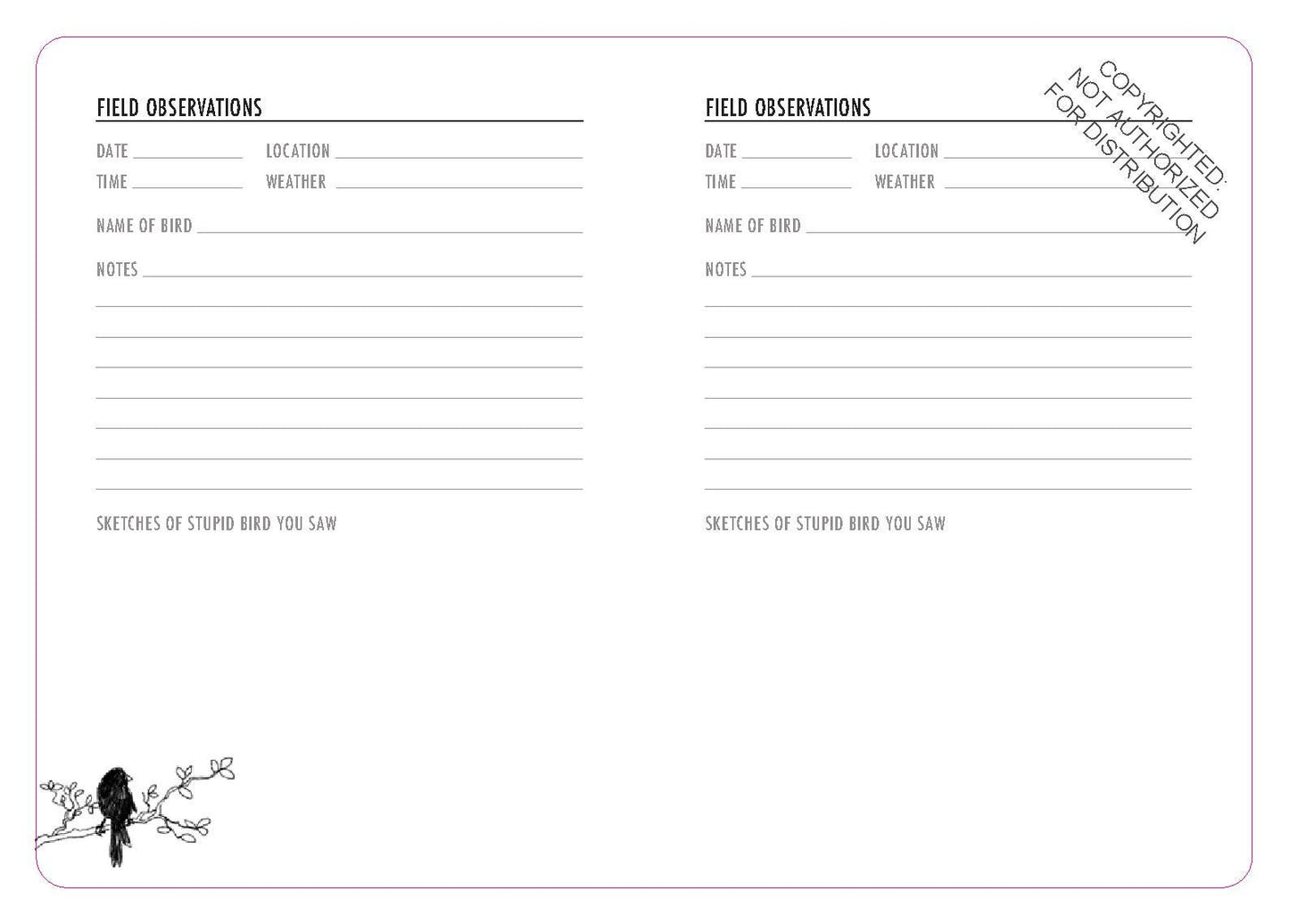 The Big Dumb Bird Journal