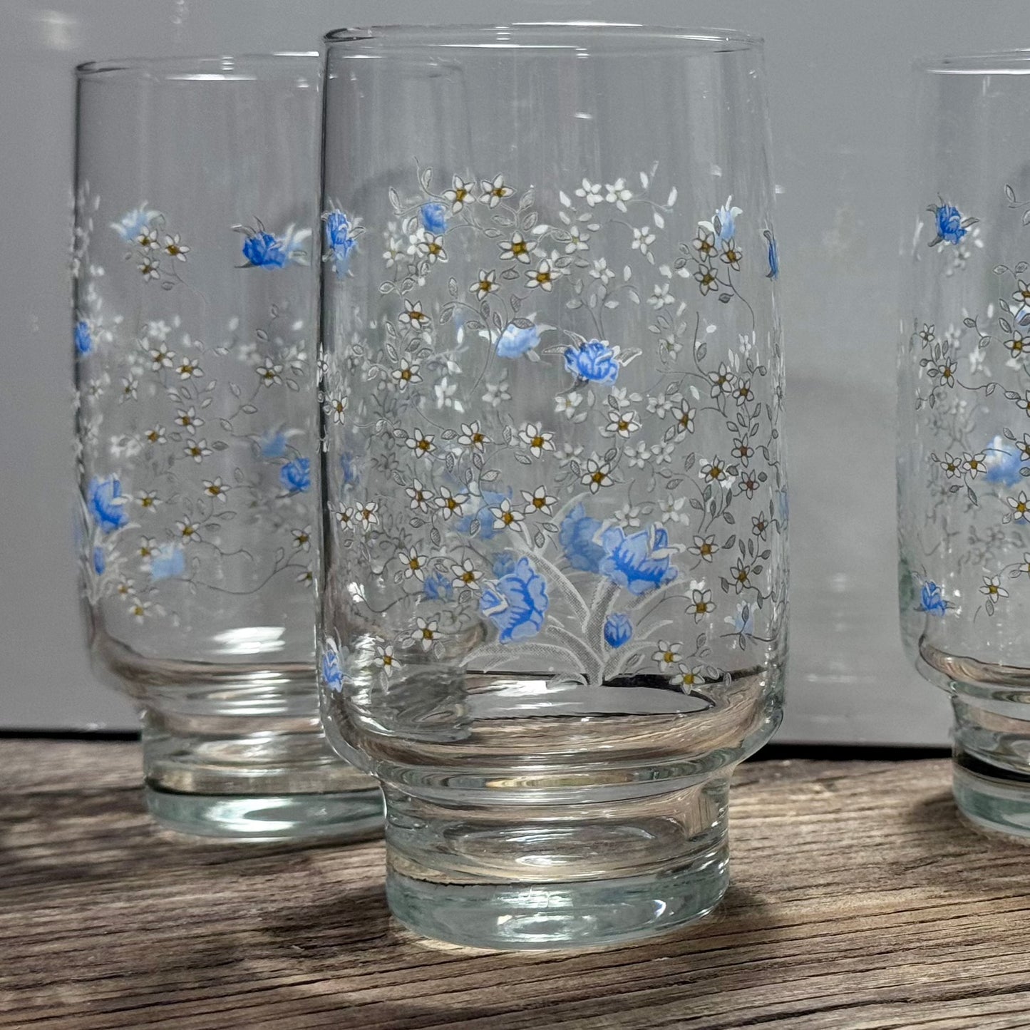Arcoroc Floral Glasses