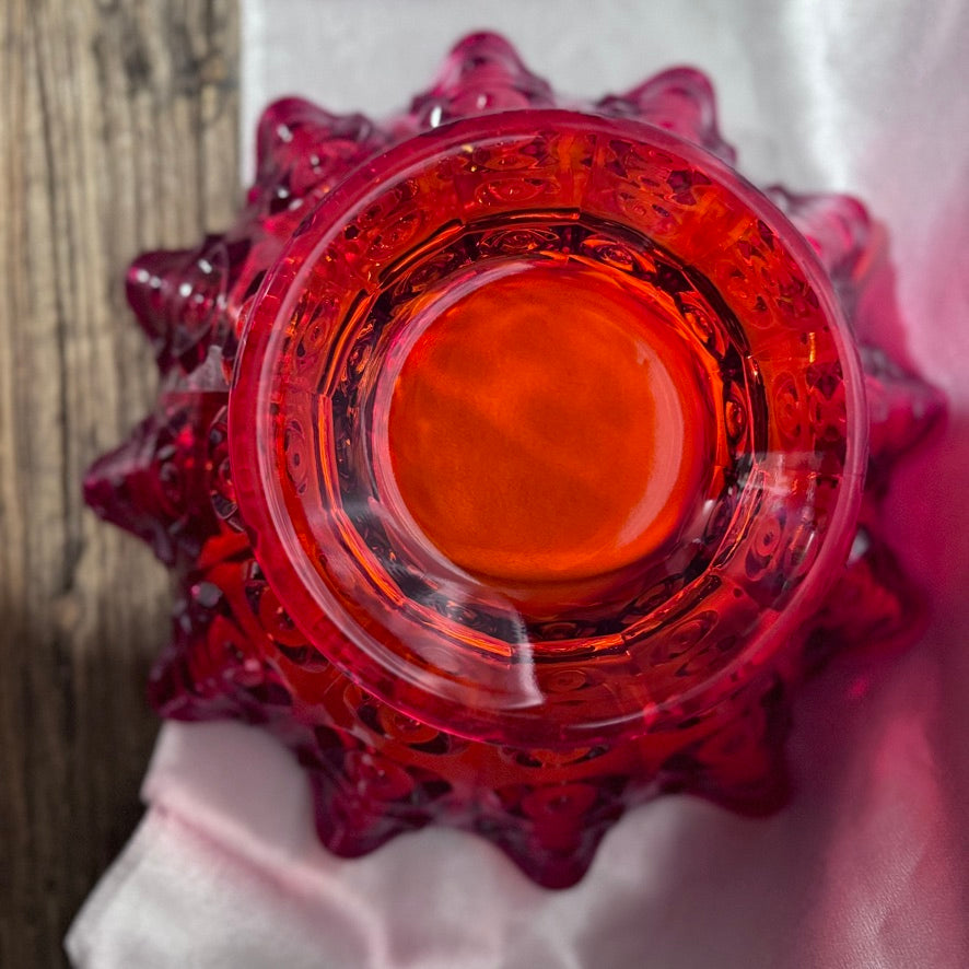 Art Glass Red Bowl