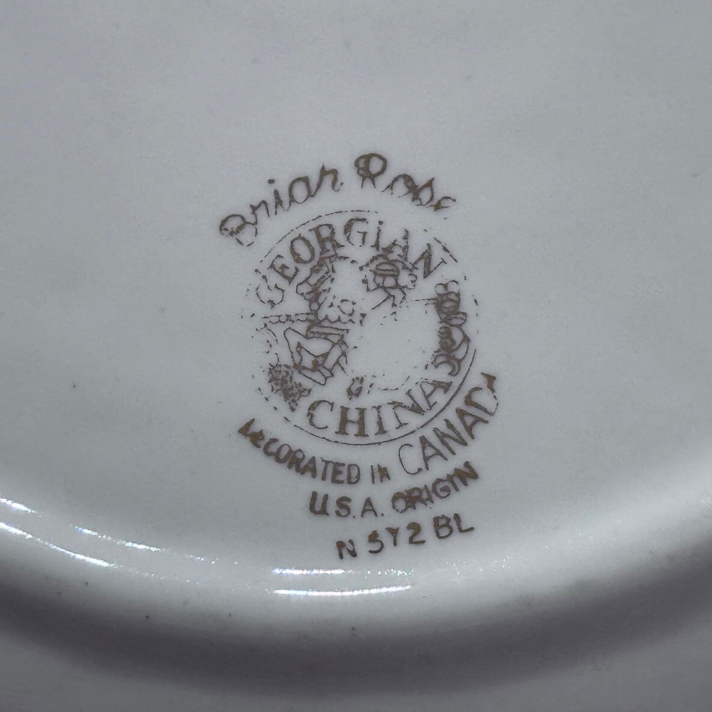 Georgian China 'Briar Rose' Lunch/Dinner Plates