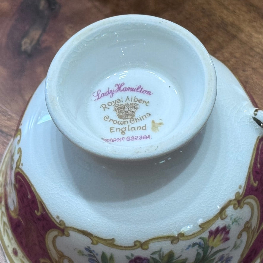 'Lady Hamilton' Royal Albert Teacup & Saucer Set