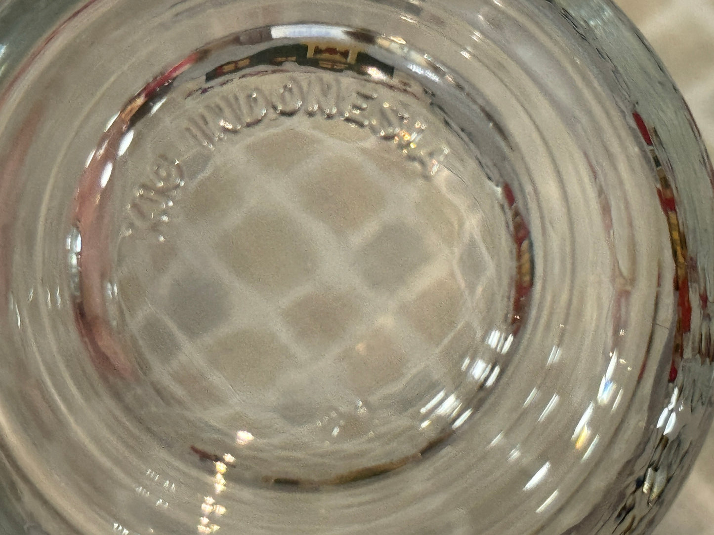 Kig Indonesia "Winter Village" Glass Handled Drinking Mugs