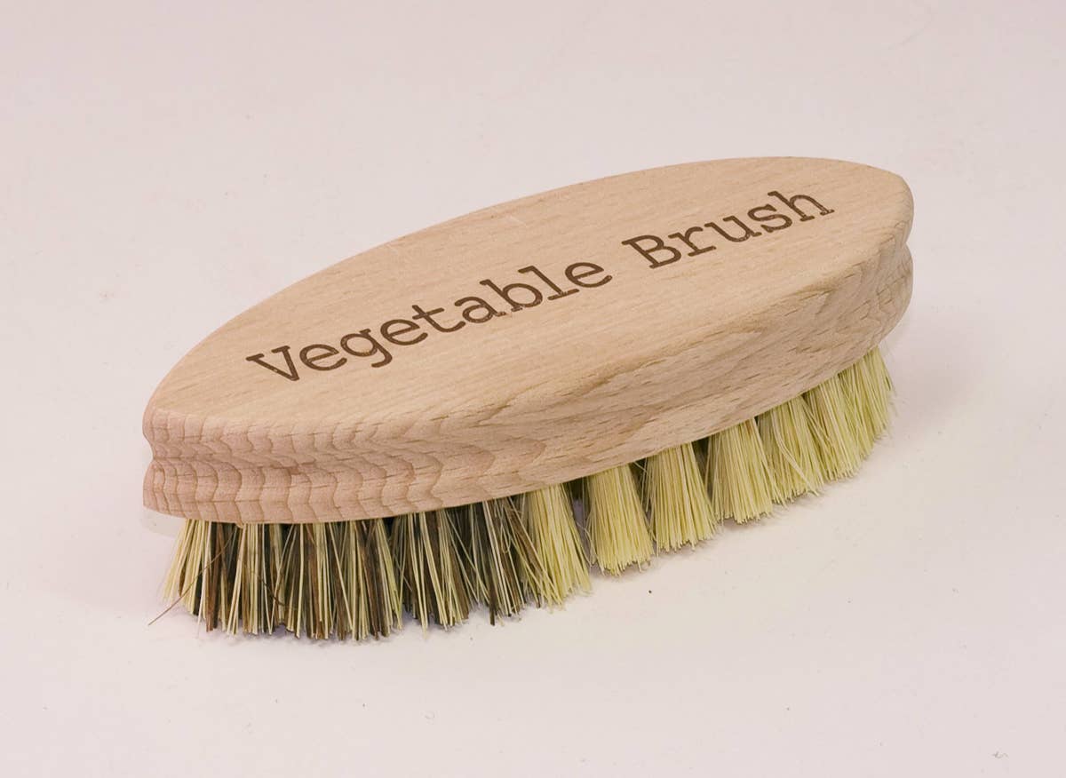 Redecker Vegetable Brush/ Natural / Plant Based Fibre Bristles Untreated Beechwood