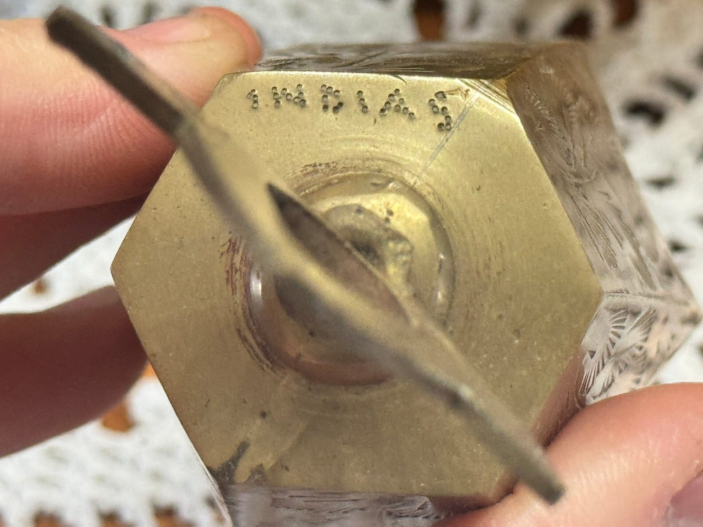 Vintage/Antique Brass Bell "Indias"