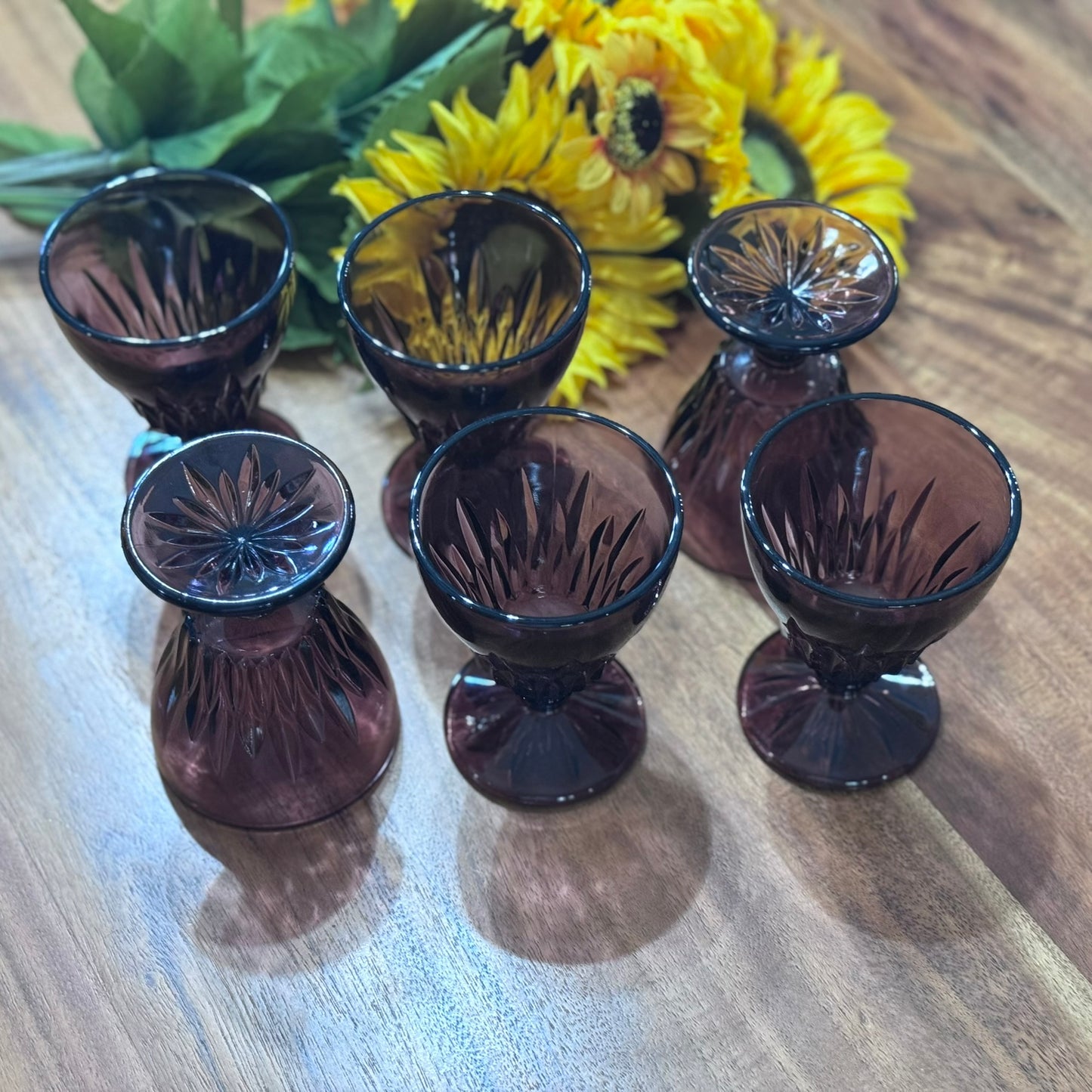 Moroccan Amethyst Hazel Atlas Goblets