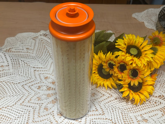 Tupperware Orange 7 Cup Canister/Pasta Holder