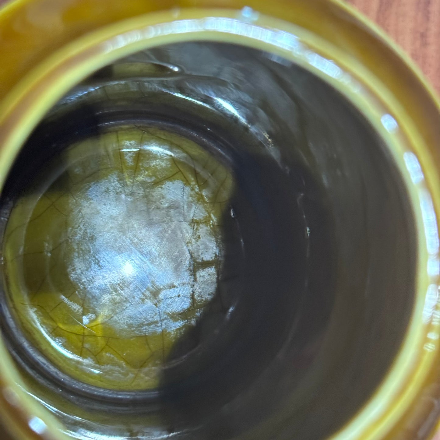 Royal Sealy Olive Green & Black Coffee Pot