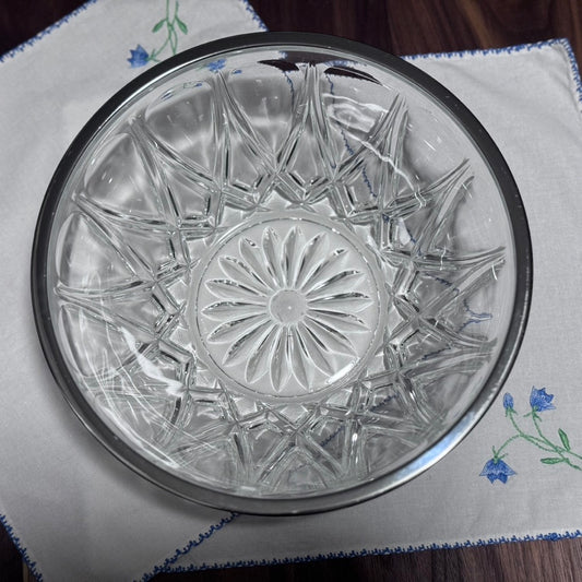 Reims France Glass Serving Bowl