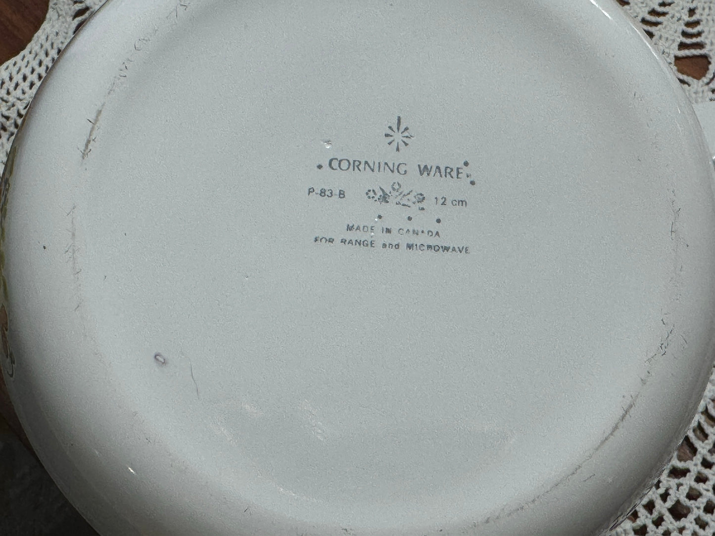Corning Ware 'Wildflower" P-81-B & P-83-B Saucepans