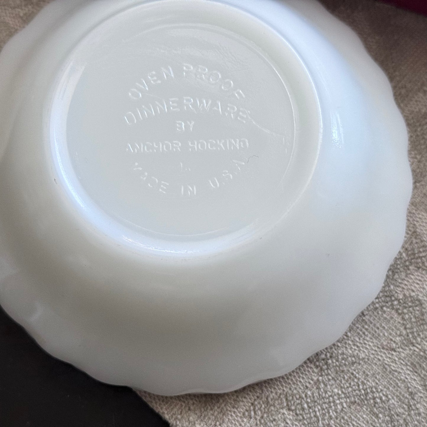 Anchor Hocking Milk Glass Dessert Bowls