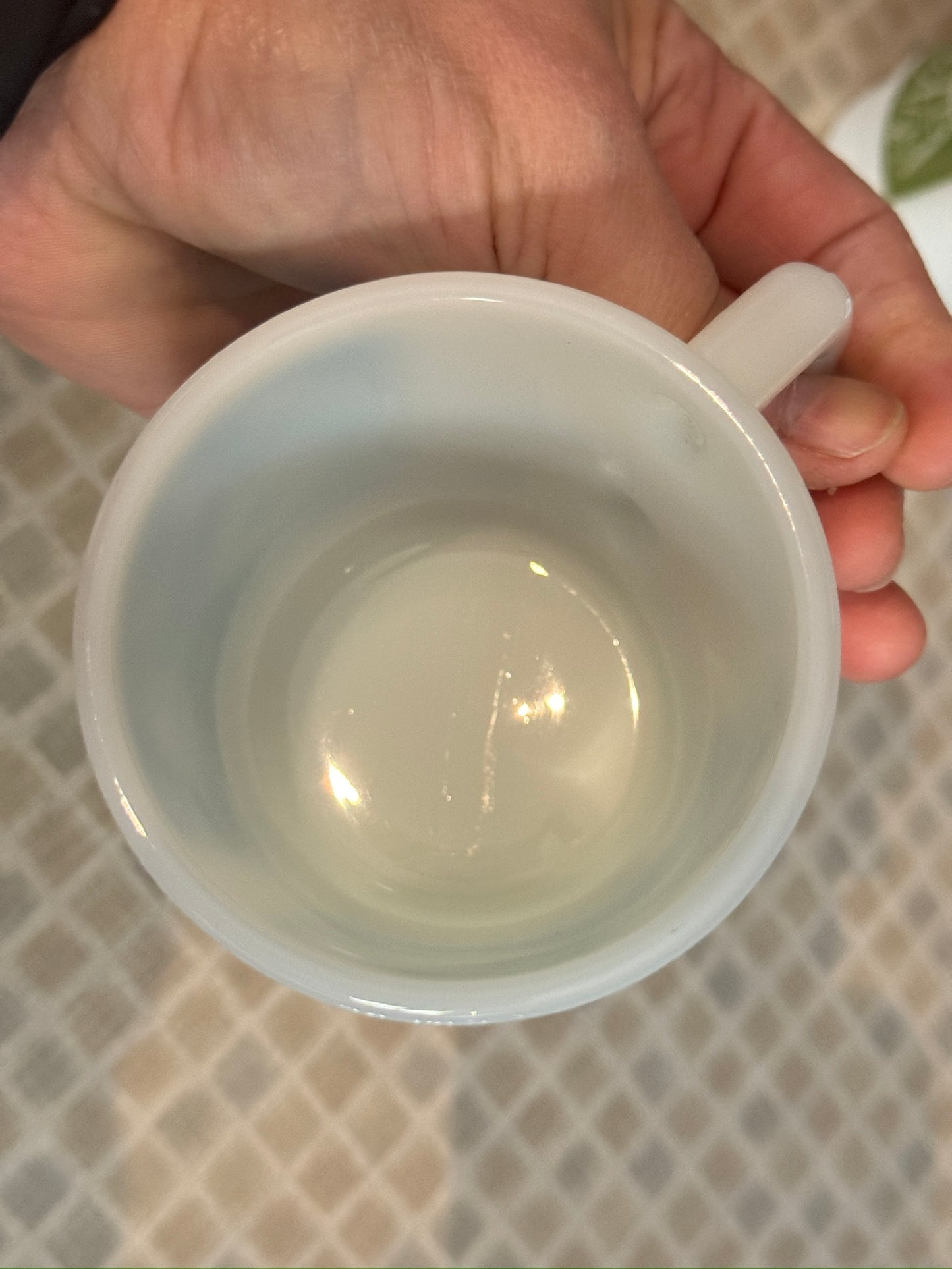 Anchor Hocking Milk Glass 'Homestead Mugs'