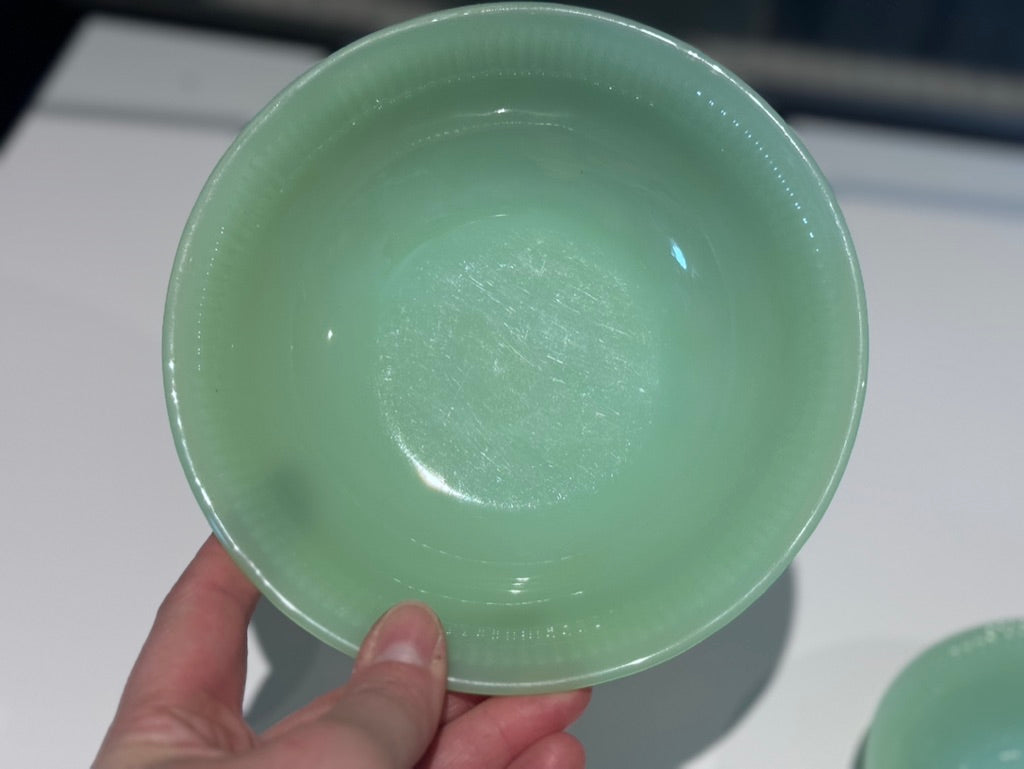 Fire King Jadeite "Jane Ray" Bowls