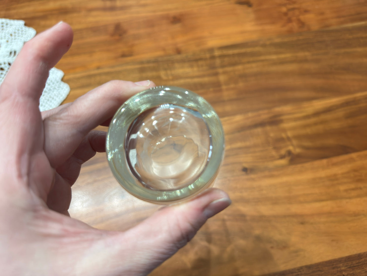 Dominion Glass Etched Floral Drinking Glasses