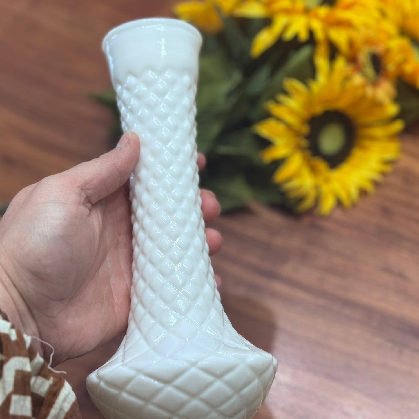 Vintage Randall Milk Glass Vase