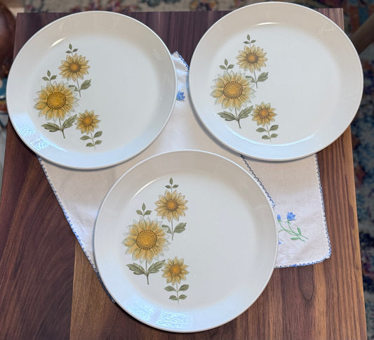 Johnson Brothers Sunflower Pattern Plates