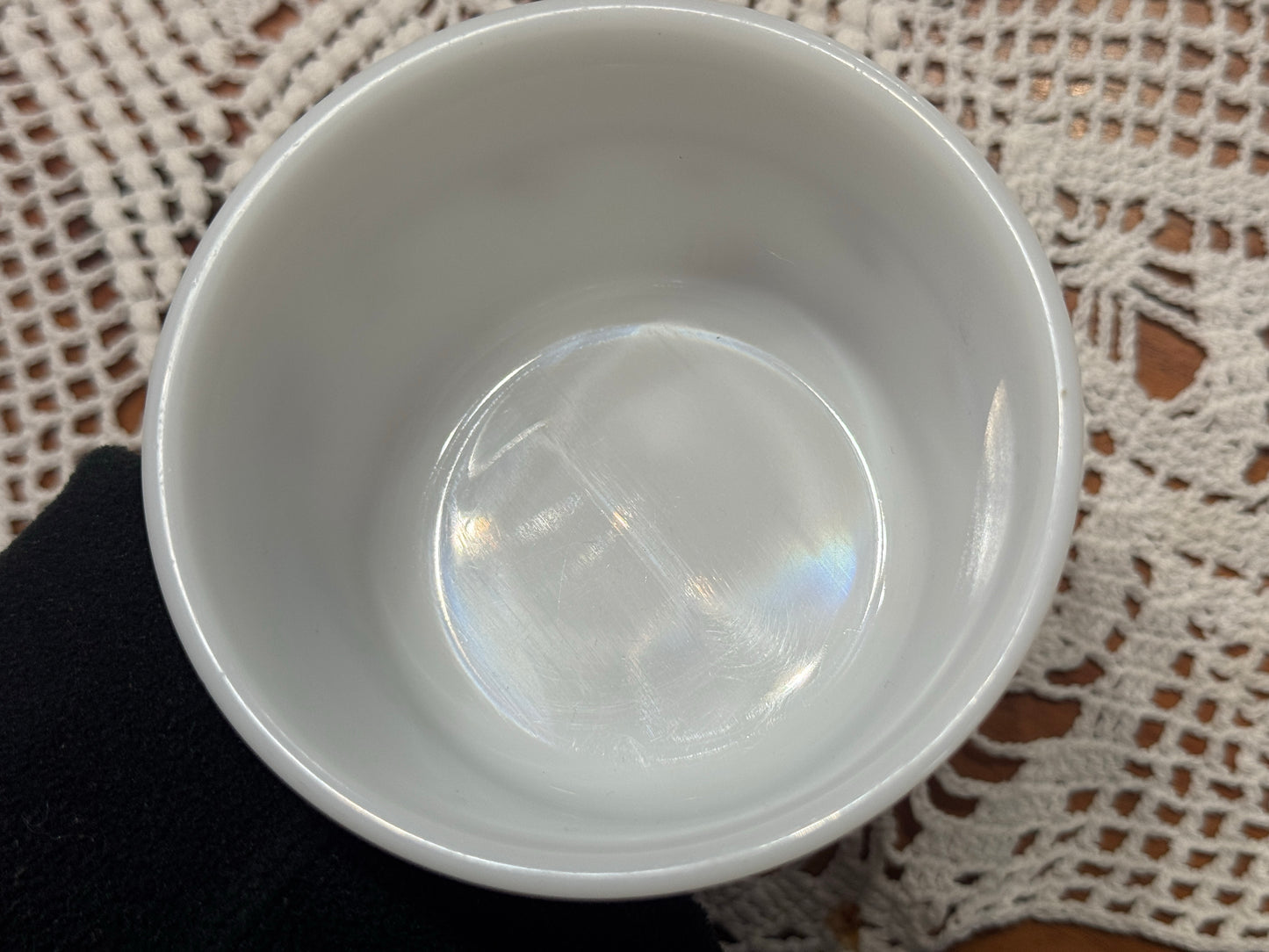 PYREX 'Burgundy Rose' Sugar Bowl