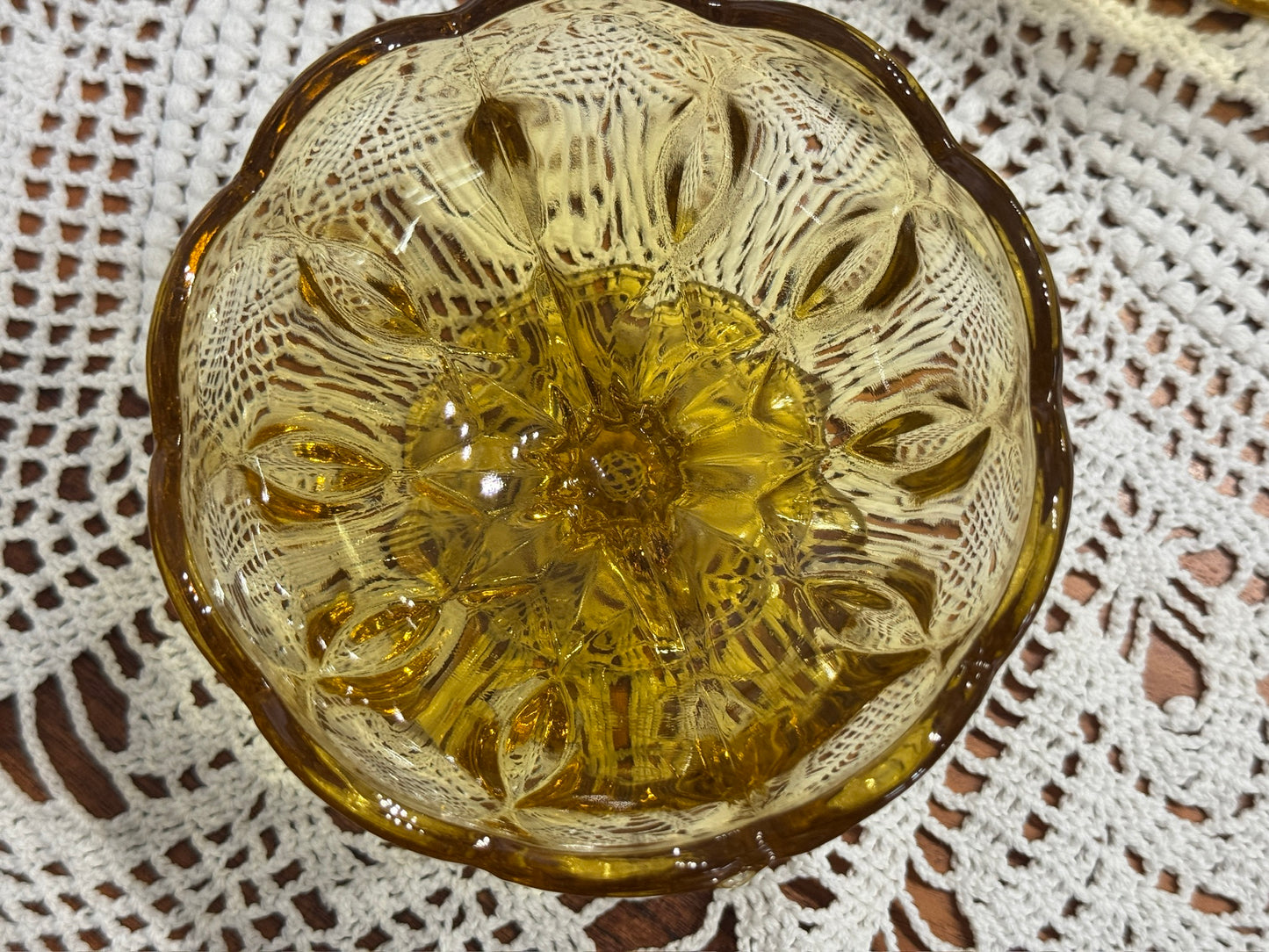 Anchor Hocking Amber Fairfield Compote Dishes