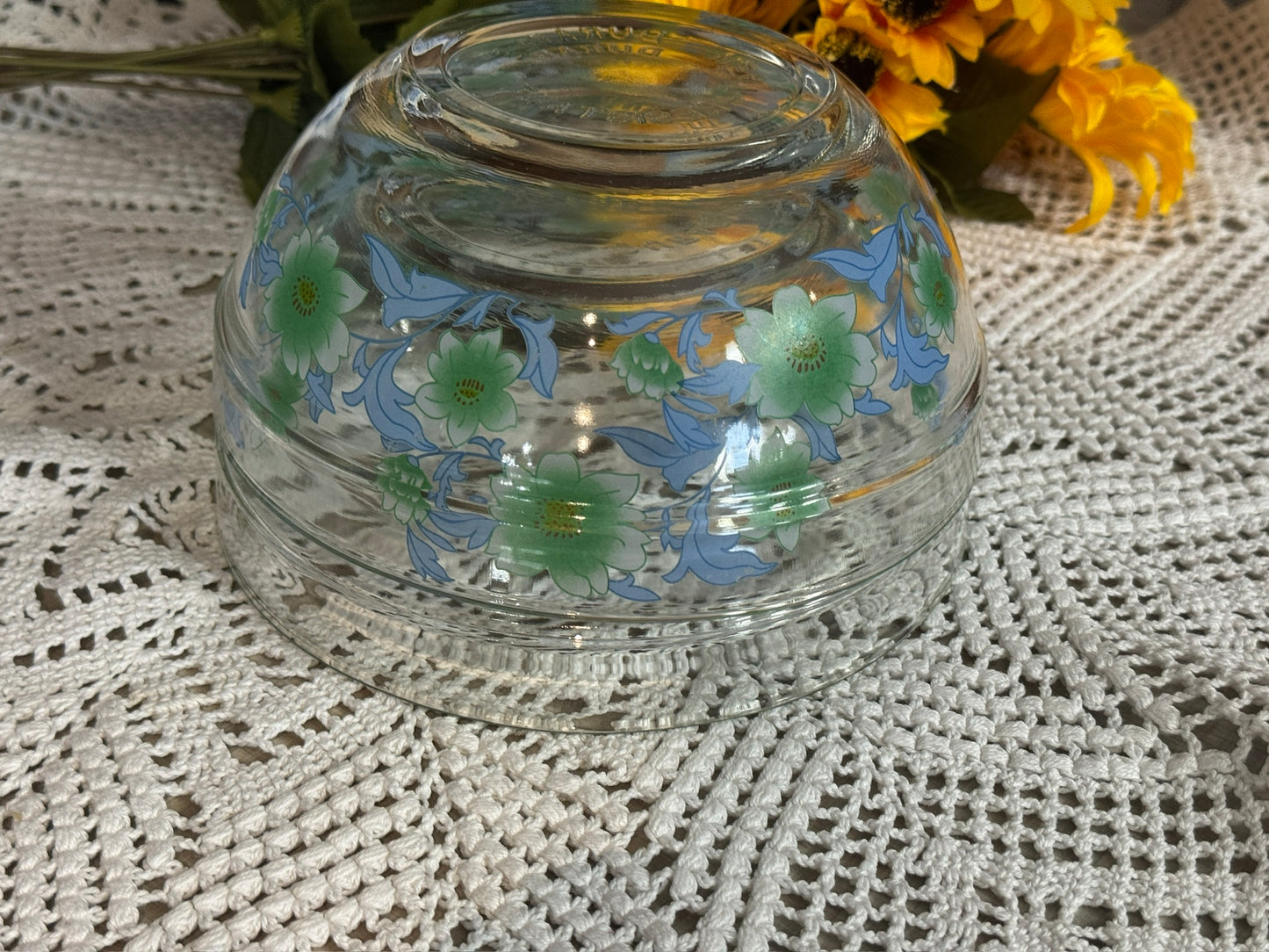 Imperial Glass Floral Nesting Bowls
