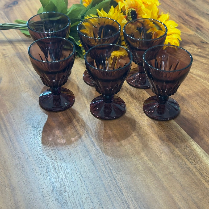 Moroccan Amethyst Hazel Atlas Goblets