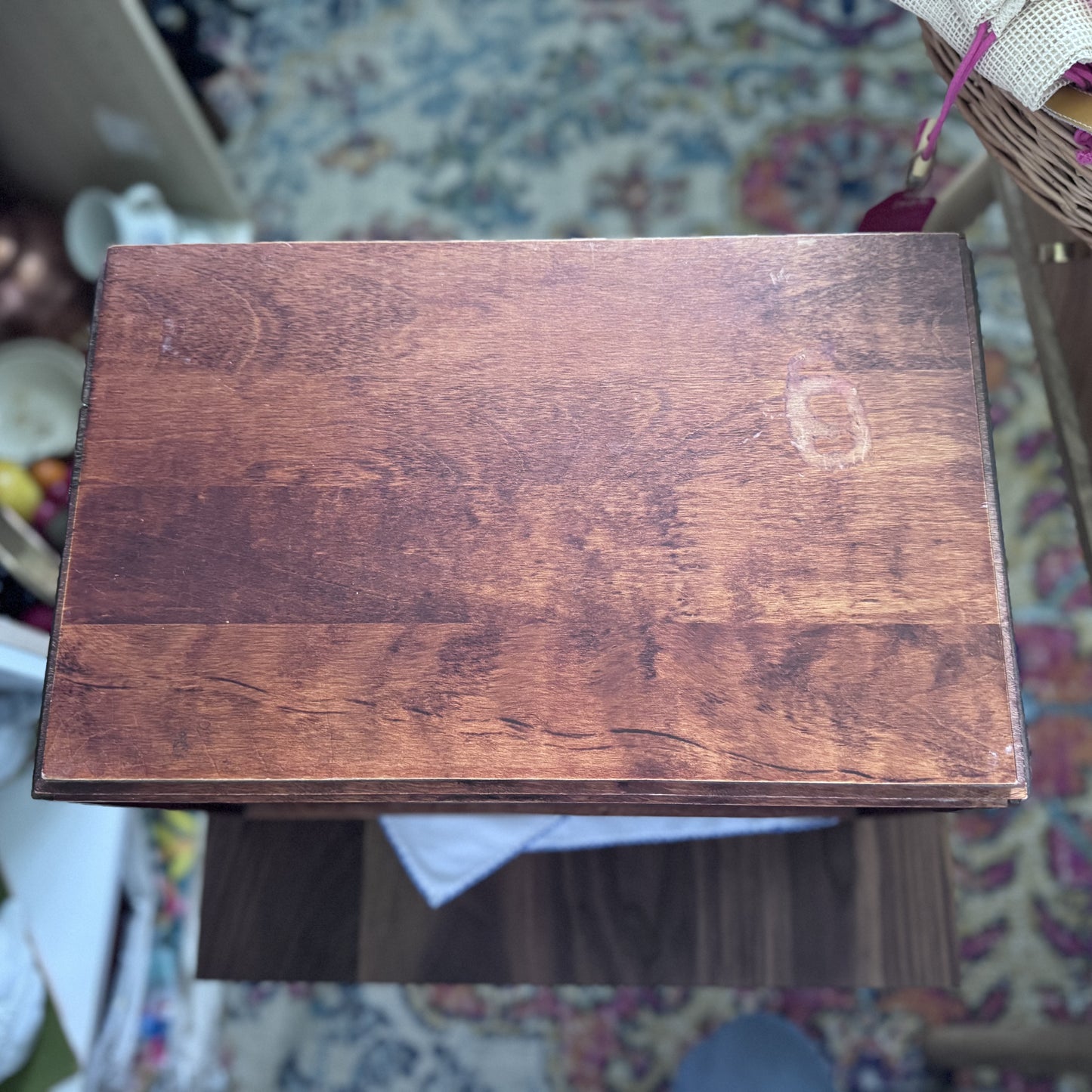 Vintage Wood Bread Box