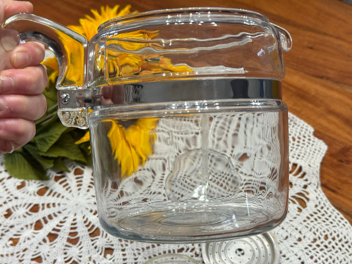 PYREX Flameware 7756-B 6 Cup Glass Coffee Pot/Perolator