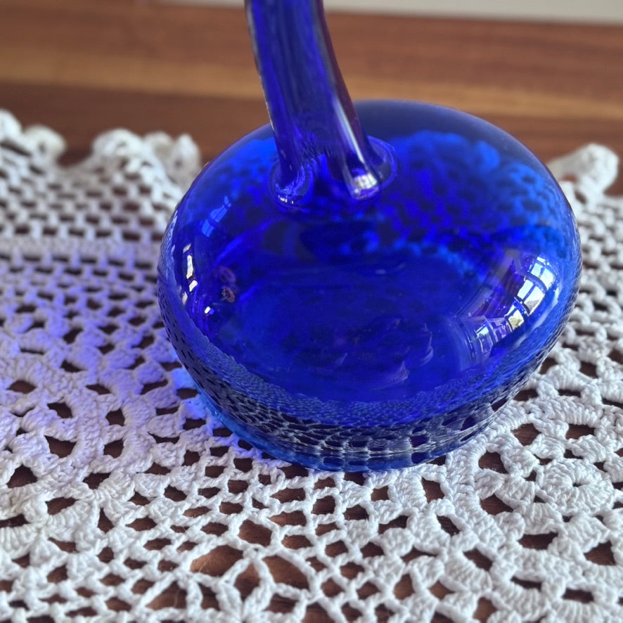 Makora-Krosno Handmade Cobalt Glass Vase