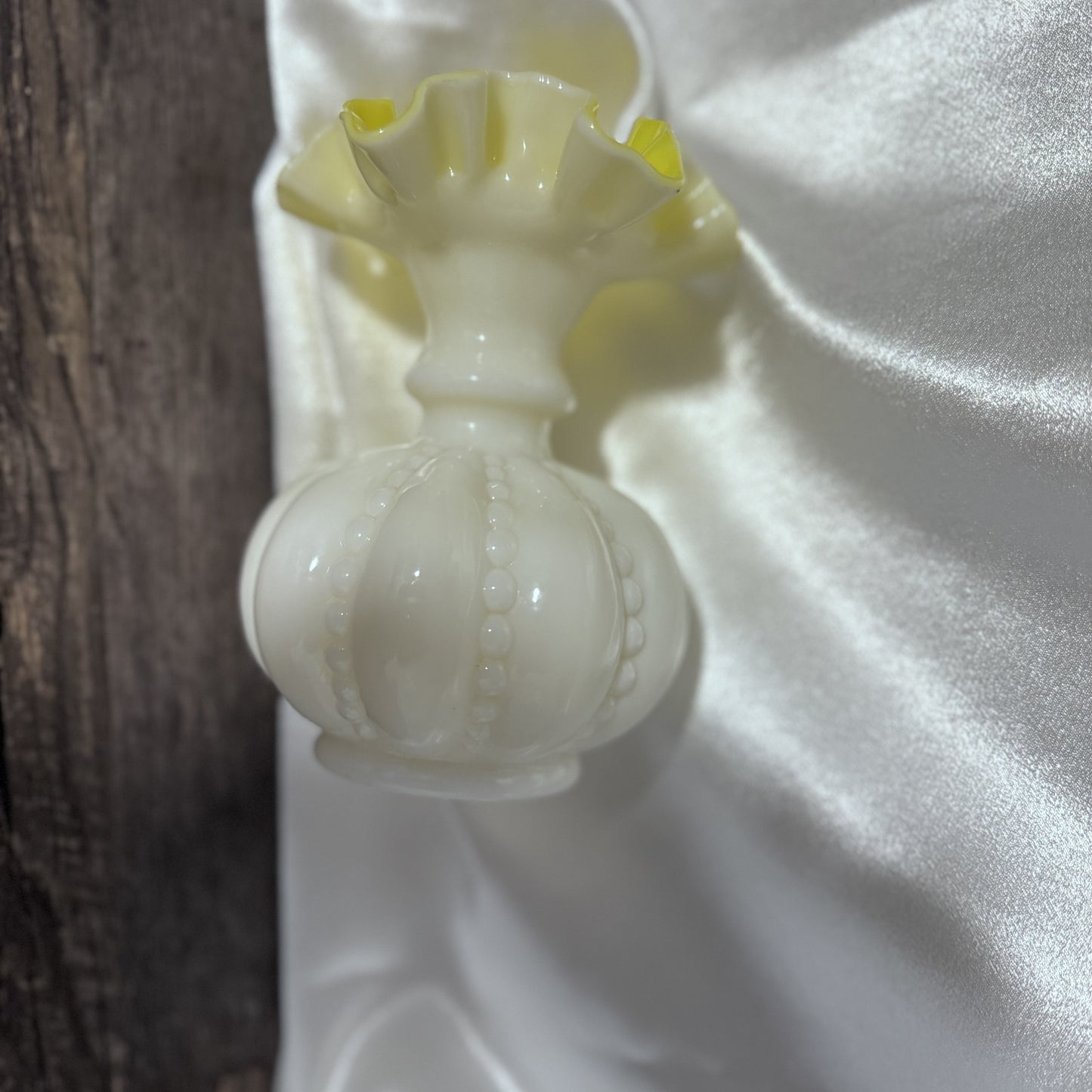 Fenton Beaded Melon Vase