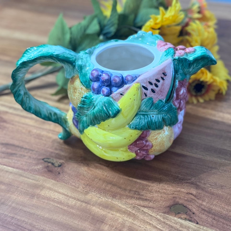 Fitz & Floyd Calypso Fruit Teapot