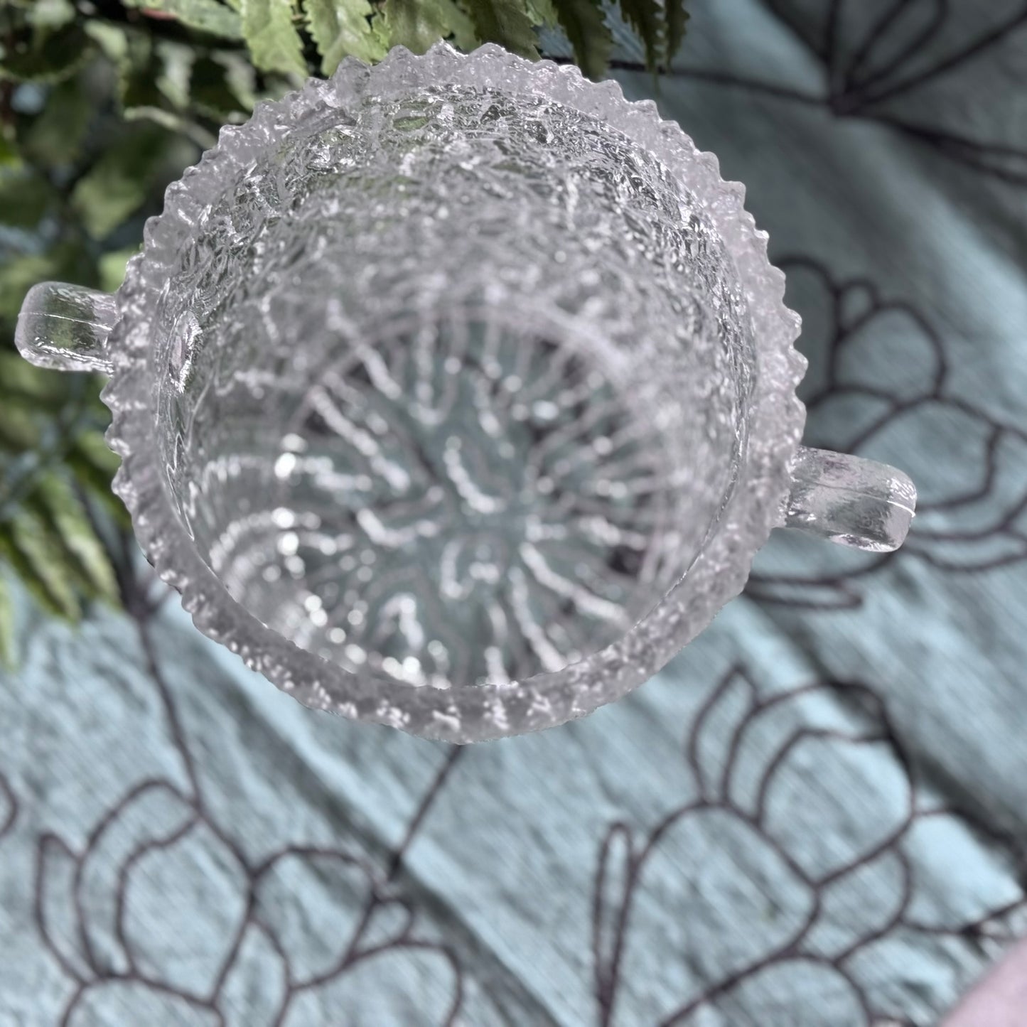 Scandinavian/Finnish Tree Bark Glass Ice Bucket