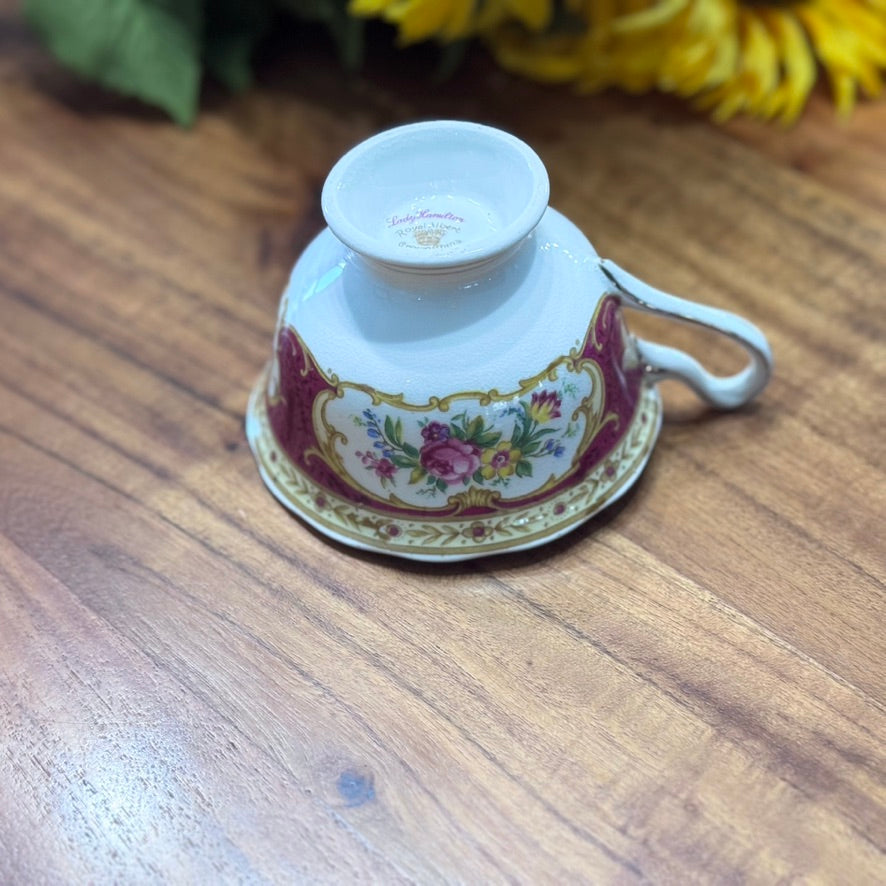 'Lady Hamilton' Royal Albert Teacup & Saucer Set